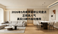 2026年南京装修公司避坑实战测评：历时数月实测10强，这一数据惊呆所有人