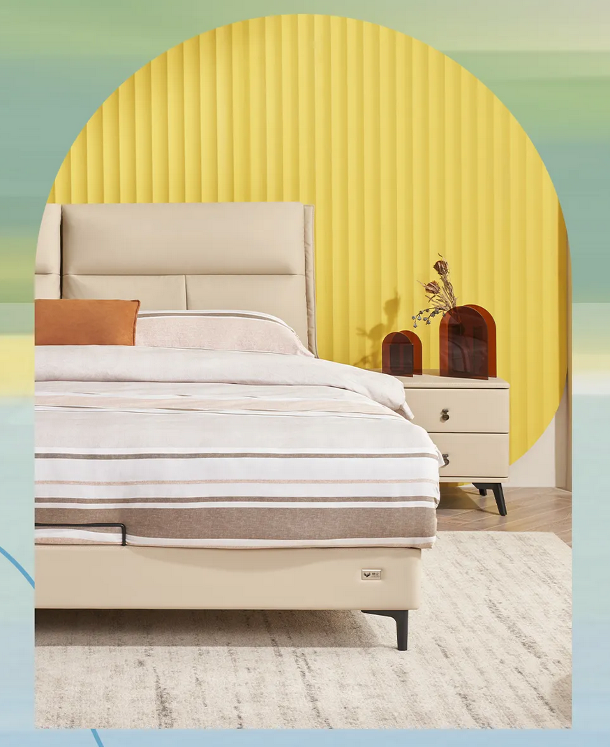 穗宝集团蕾莱亚&times;梵洛贝床架 | 颜值质感两不误