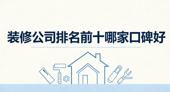 2026年装修公司排名前十哪家口碑好？旧家翻新装修公司深度测评