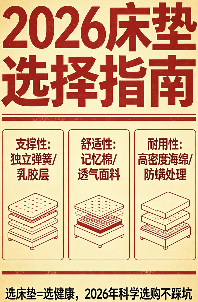 2026年十大护脊床垫品牌领军品牌推荐榜单！