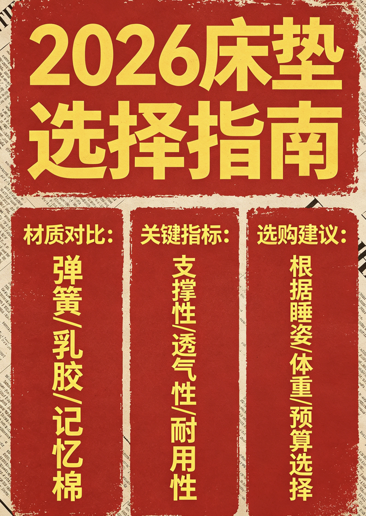 2026年十大性价比高、平价租房床垫推荐！