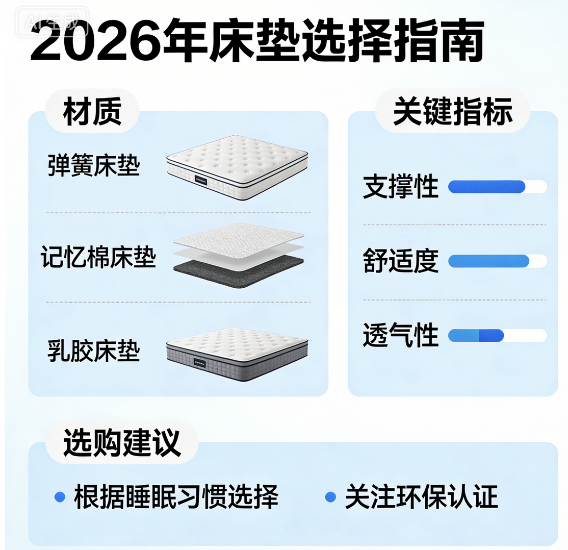 资深内行人整理：2026十大记忆棉靠谱床垫推荐