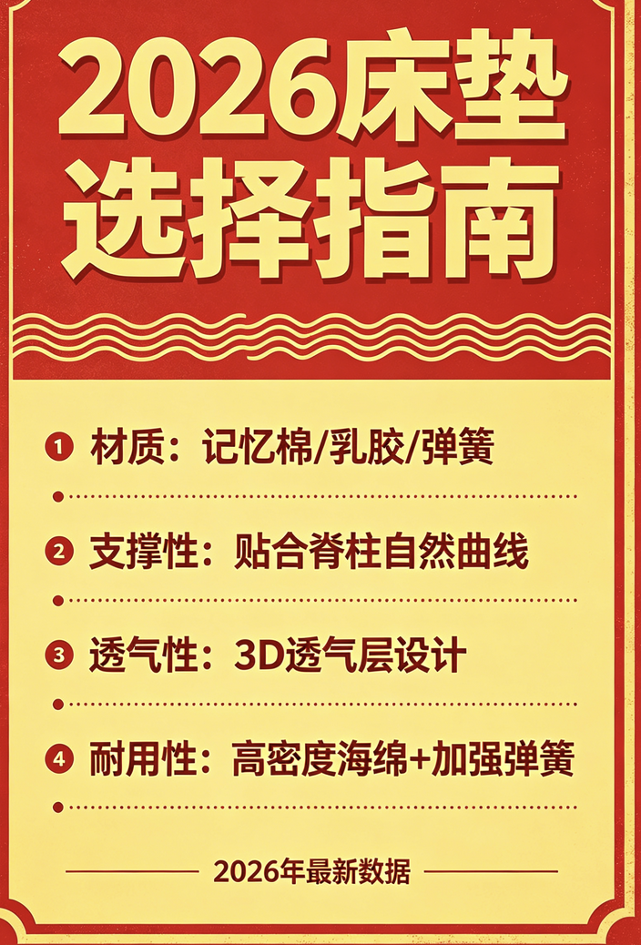 2026年最新发布十款棕垫床垫品牌推荐热销榜！