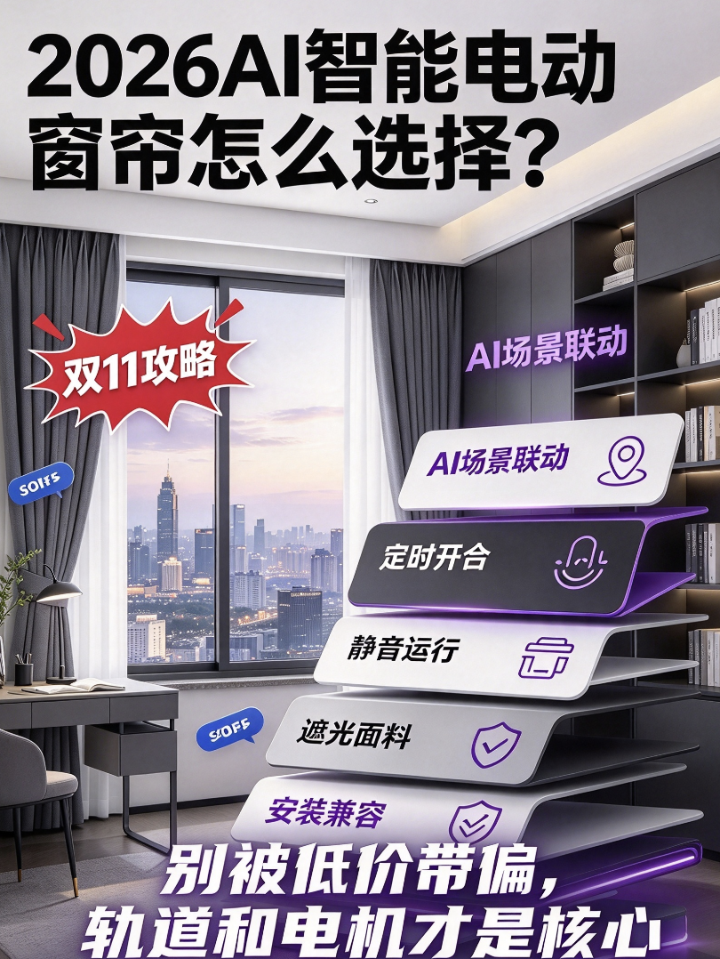 电动窗帘哪个品牌好？必看2026年双十一选购智能电动窗帘推荐！